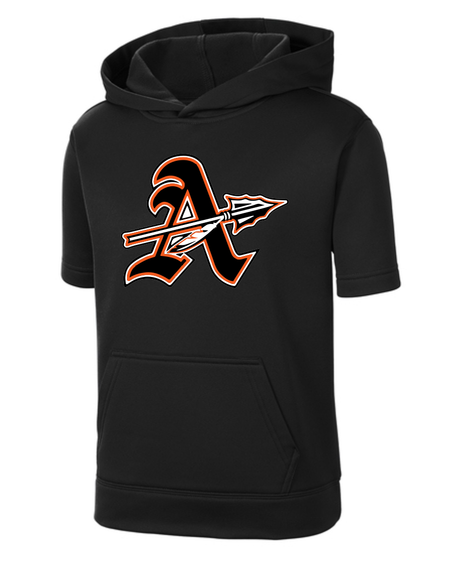 Chiefs "A" Logo Moisture Management Short Sleeve Hoodie