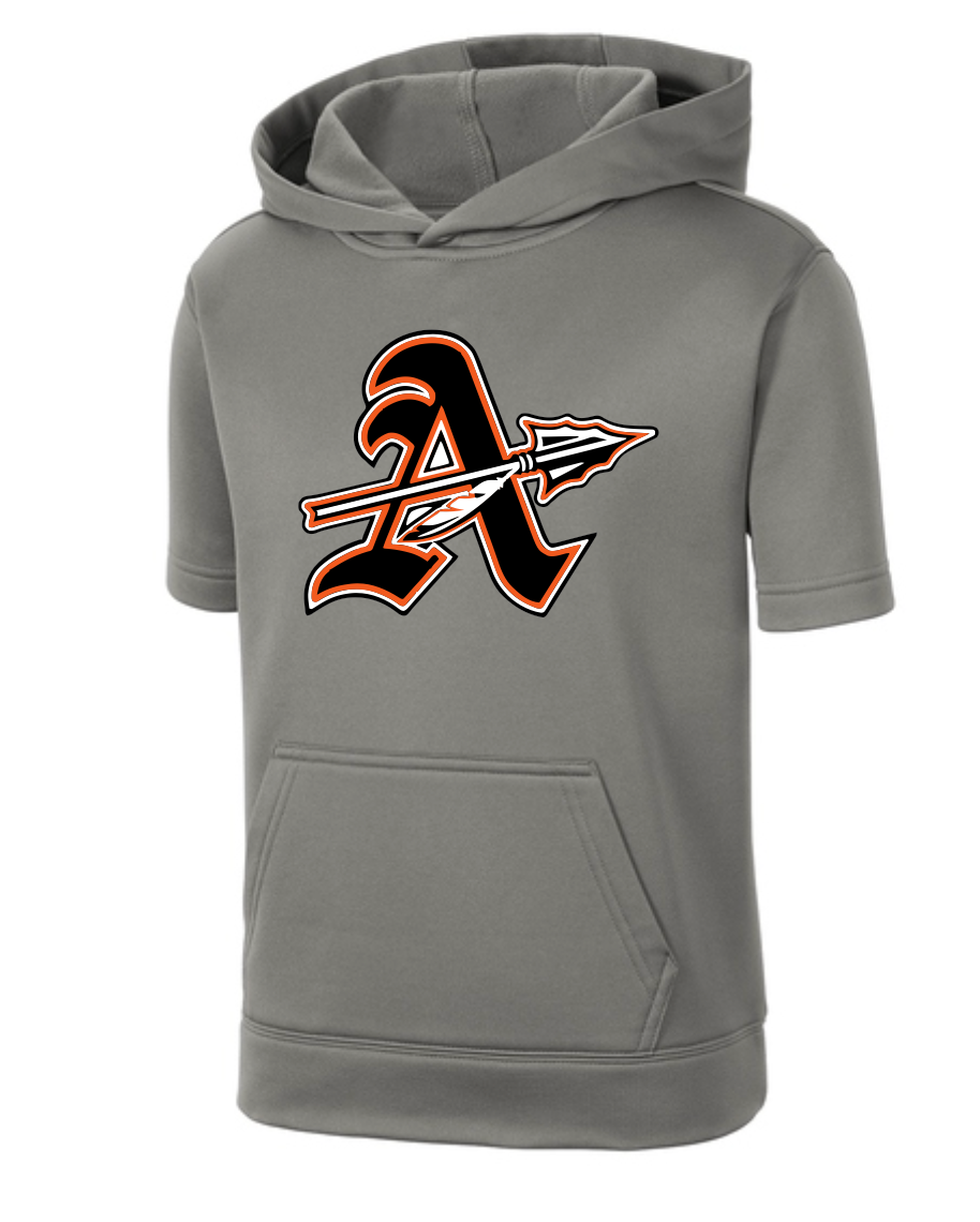 Chiefs "A" Logo Moisture Management Short Sleeve Hoodie