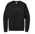 Annetta Dotted Logo Crewneck Sweatshirt (embroidered - choice of Annetta or Aledo)