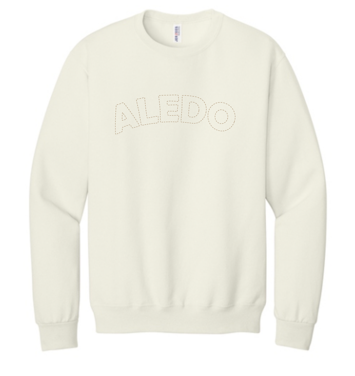 Annetta Dotted Logo Crewneck Sweatshirt - YOUTH (embroidered choice of Annetta or Aledo)