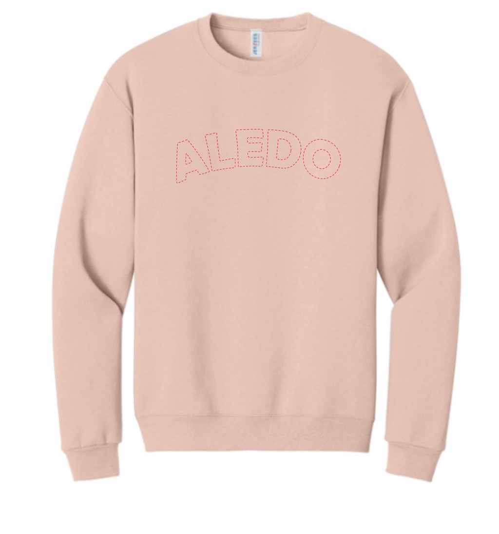 Annetta Dotted Logo Crewneck Sweatshirt (embroidered - choice of Annetta or Aledo)