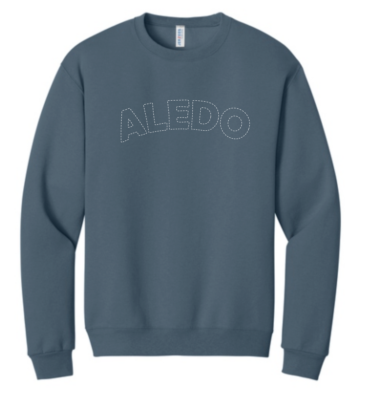 Annetta Dotted Logo Crewneck Sweatshirt (embroidered - choice of Annetta or Aledo)