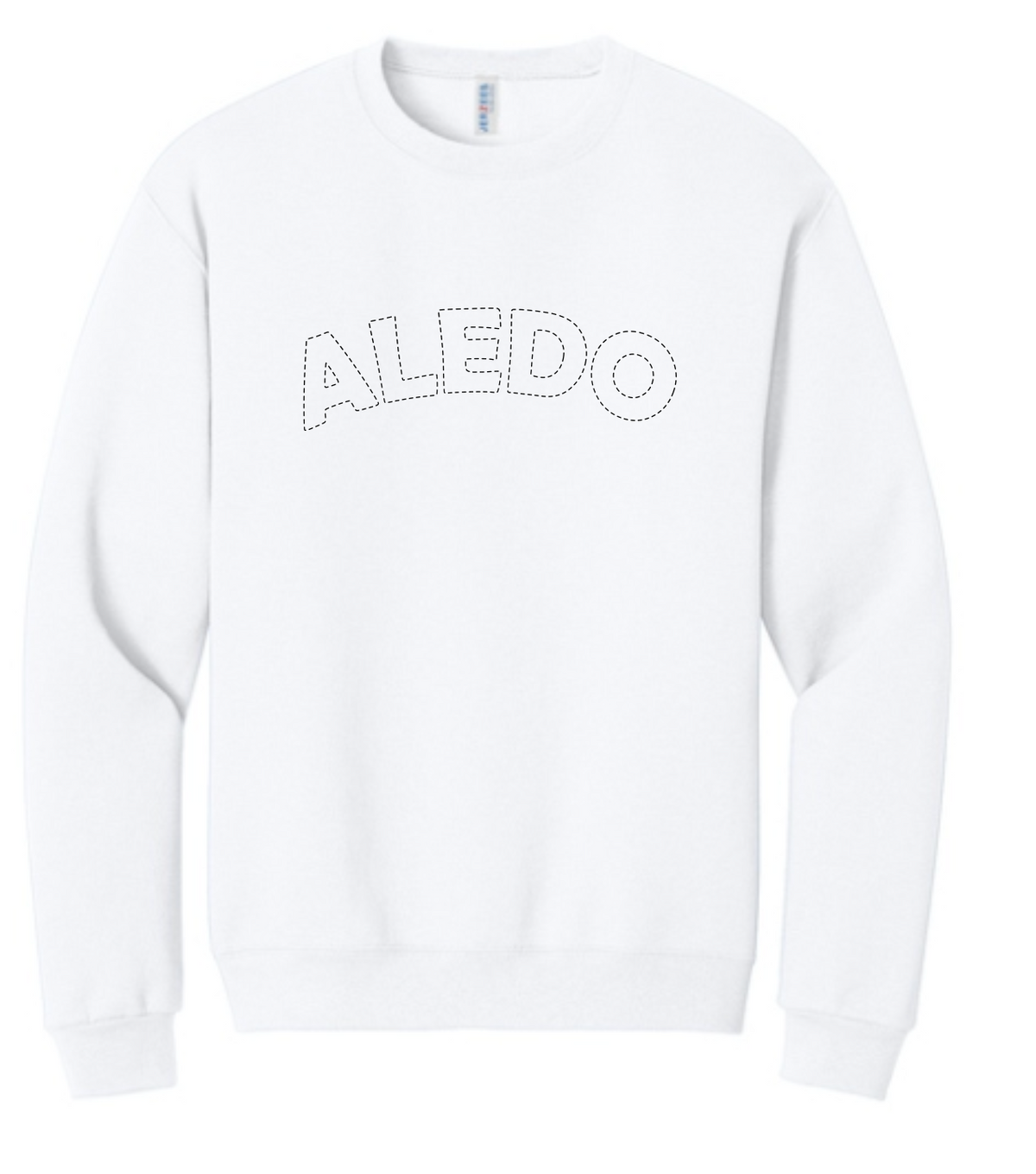 Annetta Dotted Logo Crewneck Sweatshirt (embroidered - choice of Annetta or Aledo)
