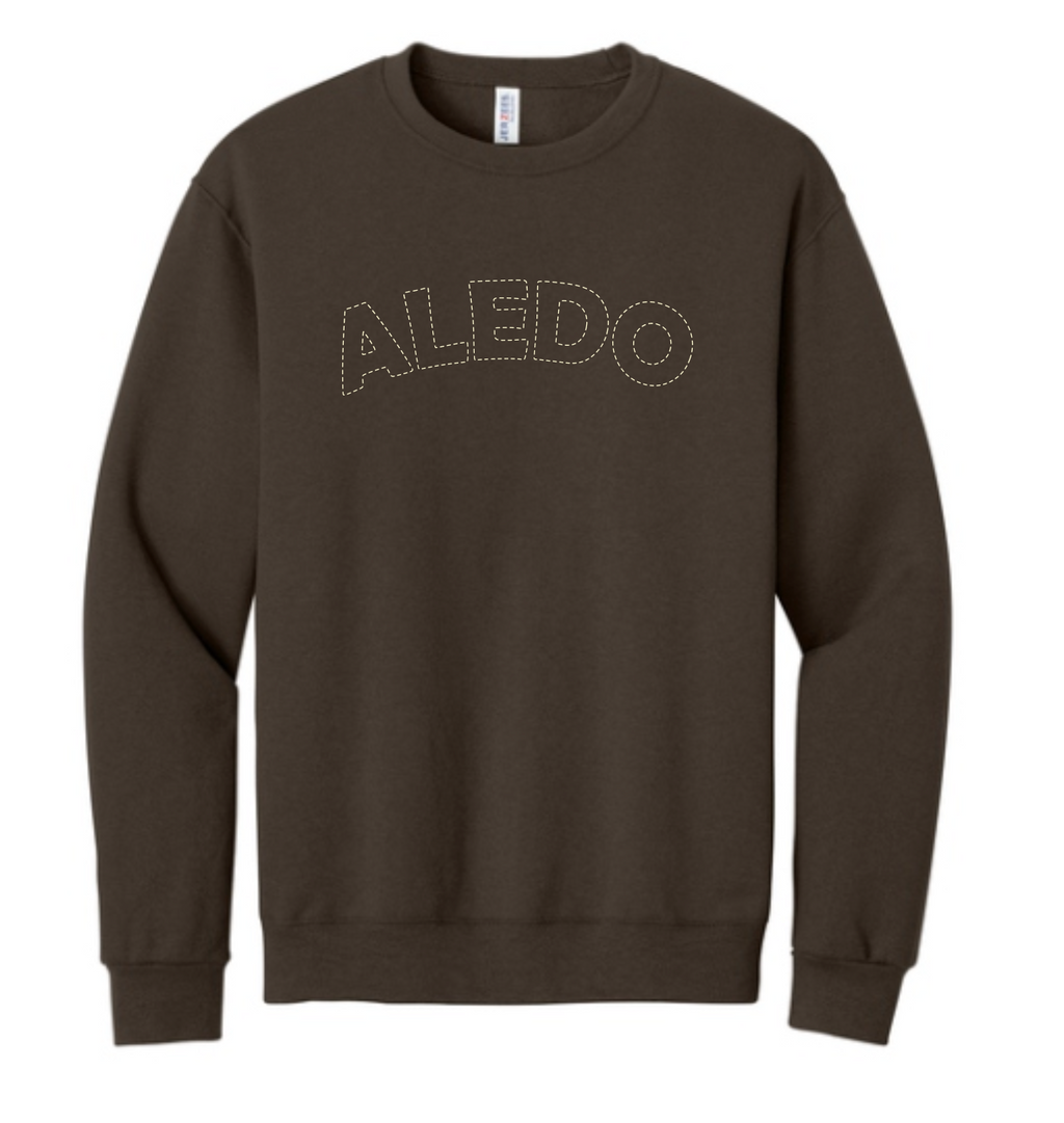 Annetta Dotted Logo Crewneck Sweatshirt (embroidered - choice of Annetta or Aledo)