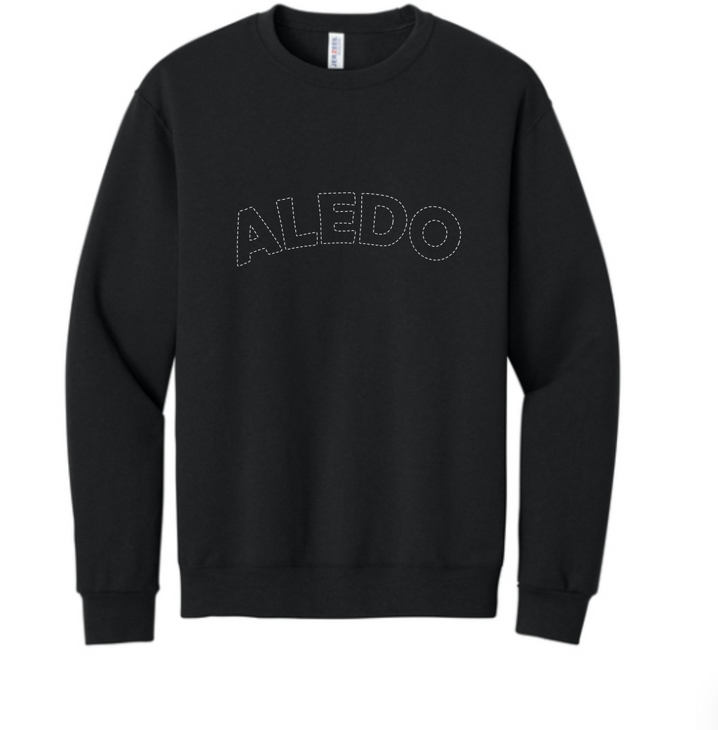 Annetta Dotted Logo Crewneck Sweatshirt (embroidered - choice of Annetta or Aledo)