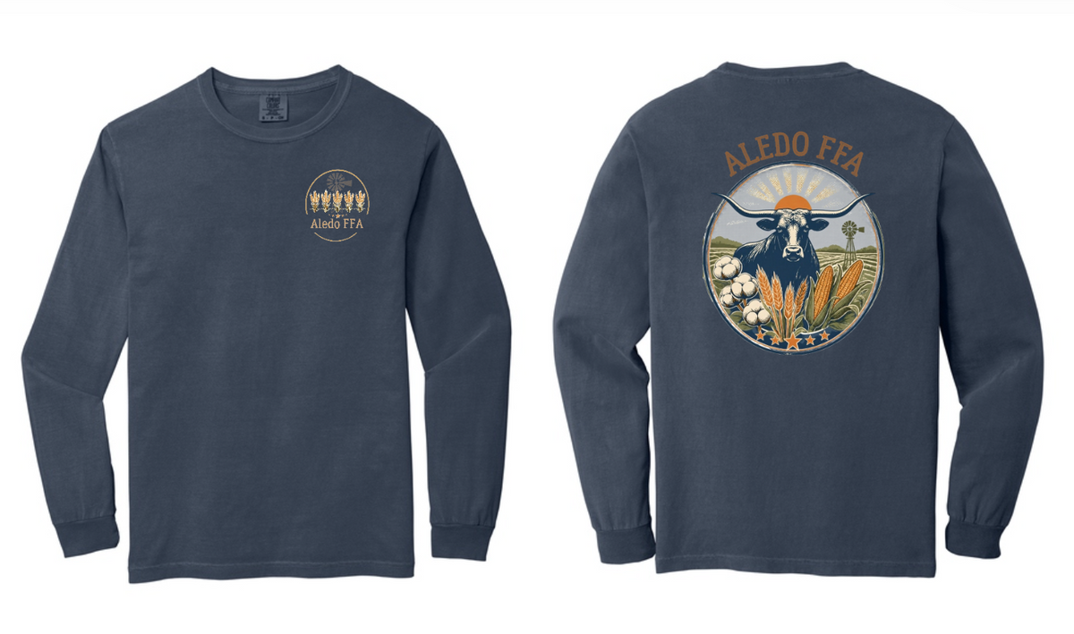 Aledo FFA Comfort Colors Long Sleeve Tee