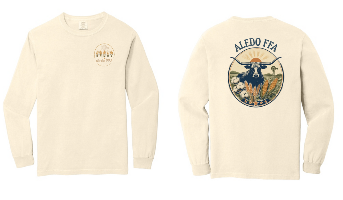 Aledo FFA Comfort Colors Long Sleeve Tee