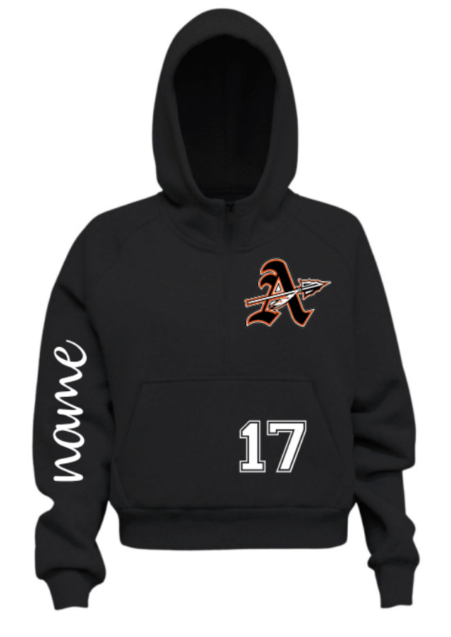 Aledo Chiefs Half Zip Ladies Hoodie