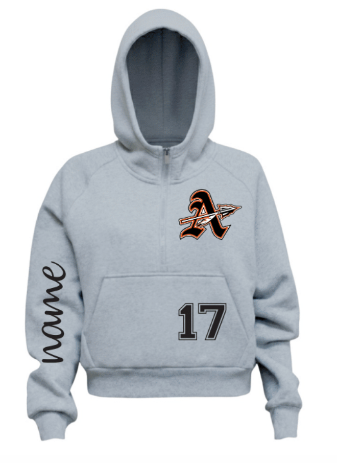 Aledo Chiefs Half Zip Ladies Hoodie