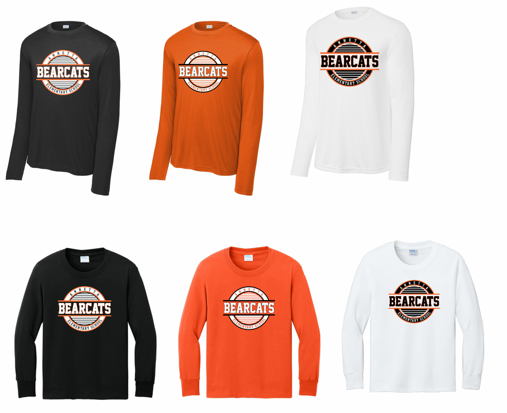Annetta Bearcat Circle Logo Long Sleeve Tee