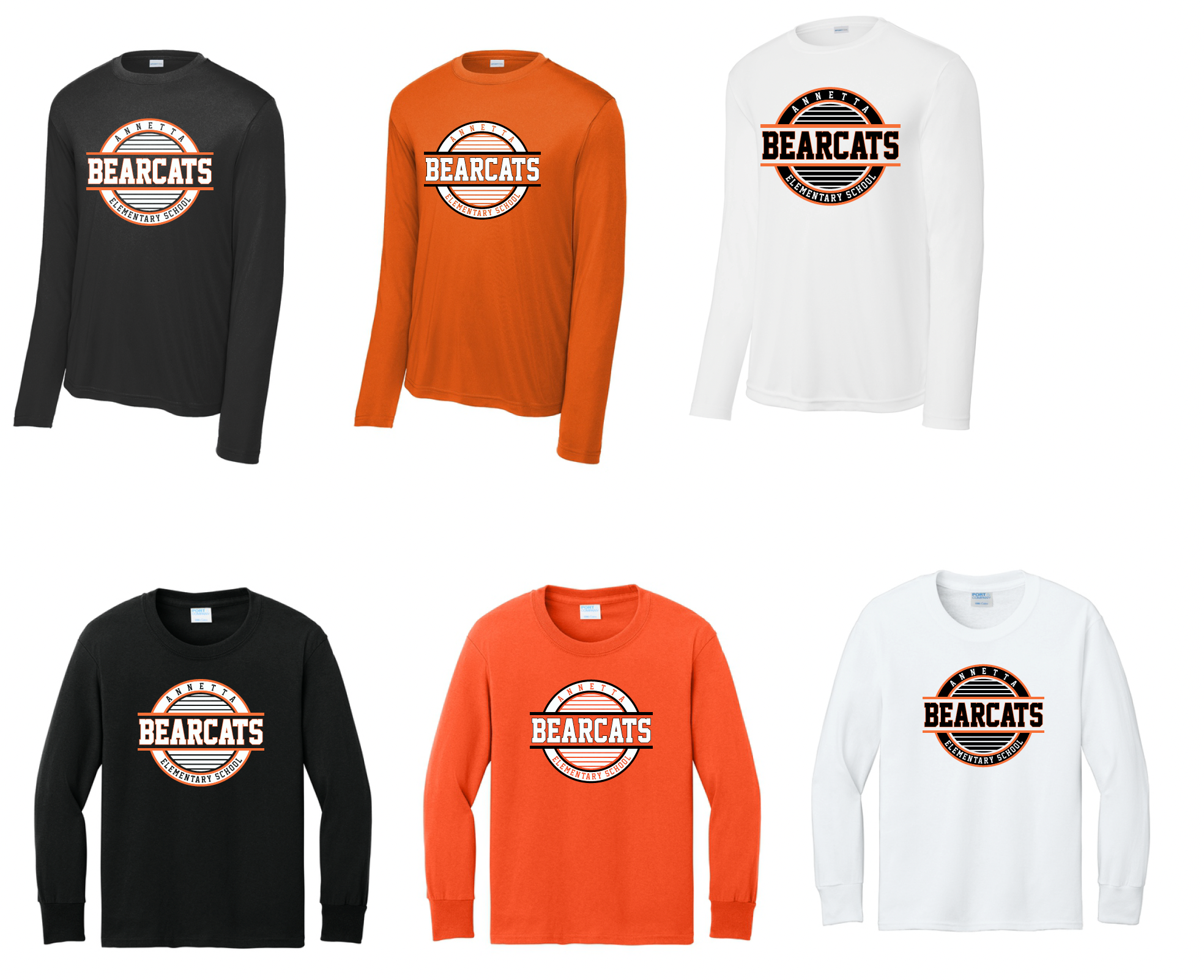 Annetta Bearcat Circle Logo Long Sleeve Tee