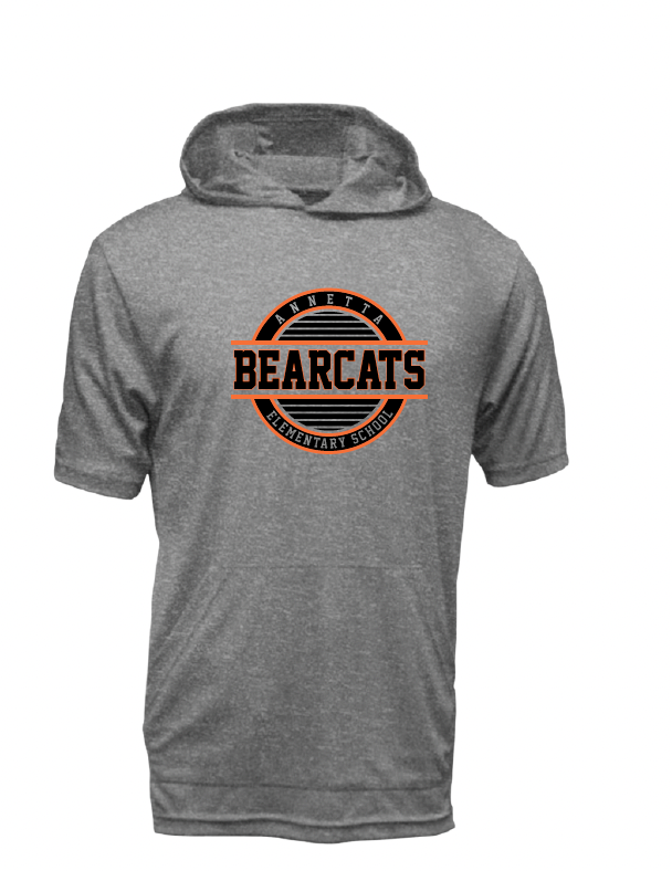 Annetta Bearcat Circle Logo Moisture Management Hooded Tees