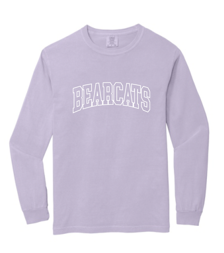 Coder Block Logo Long Sleeve Comfort Color Tee - optional Logo (Coder/Bearcat)
