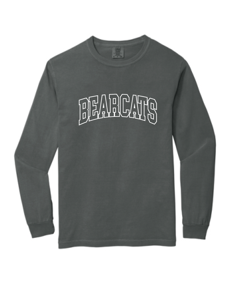 Coder Block Logo Long Sleeve Comfort Color Tee - optional Logo (Coder/Bearcat)