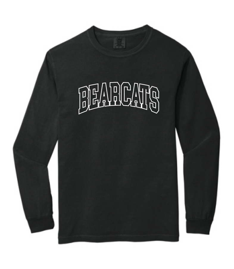 Coder Block Logo Long Sleeve Comfort Color Tee - optional Logo (Coder/Bearcat)