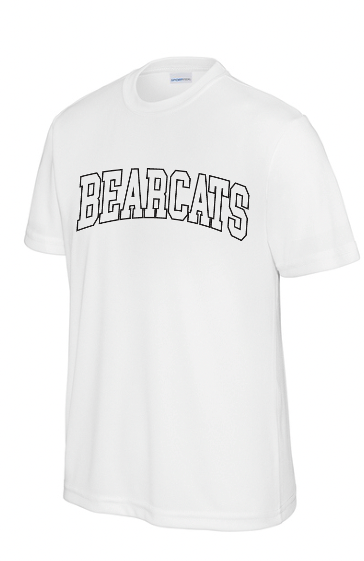 Coder Block Logo Moisture Management Short Sleeve Tee - optional logo (Coder/Bearcat)