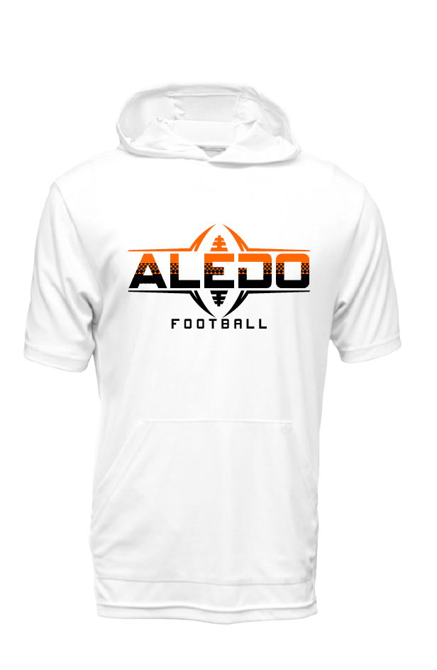 Aledo Football Moisture Management Hooded Tee