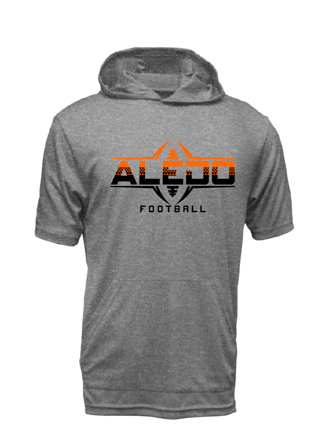Aledo Football Moisture Management Hooded Tee