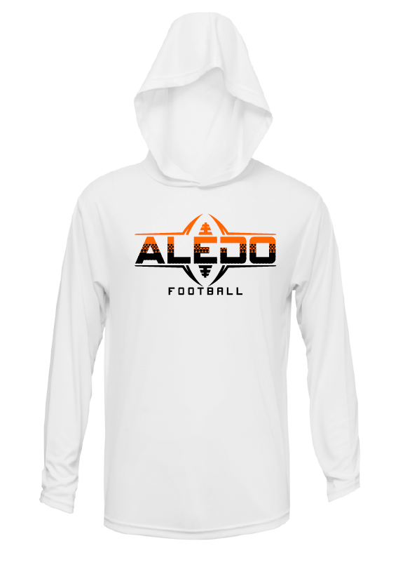 Aledo Football Long Sleeve Moisture Management Hooded Tee
