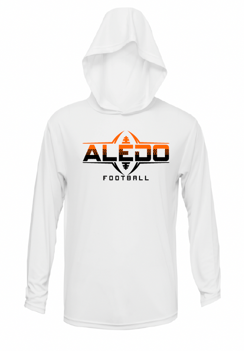 Aledo Football Long Sleeve Moisture Management Hooded Tee