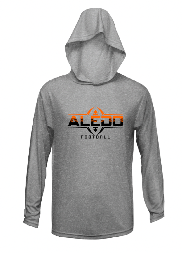 Aledo Football Long Sleeve Moisture Management Hooded Tee