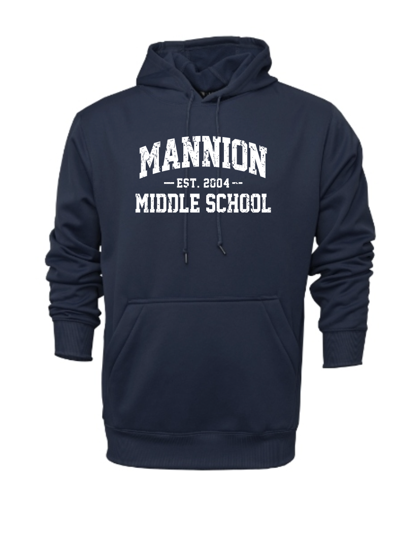 Mannion Middle School Moisture Management Hoodie