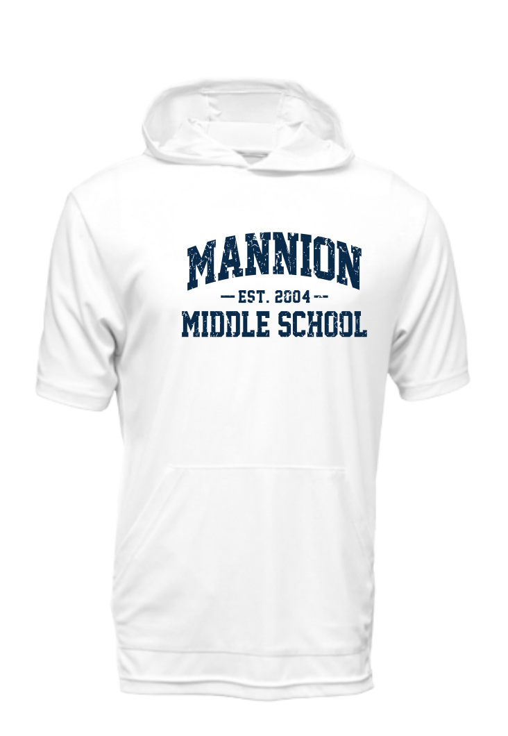 Mannion Middle School Moisture Management Hooded Tee
