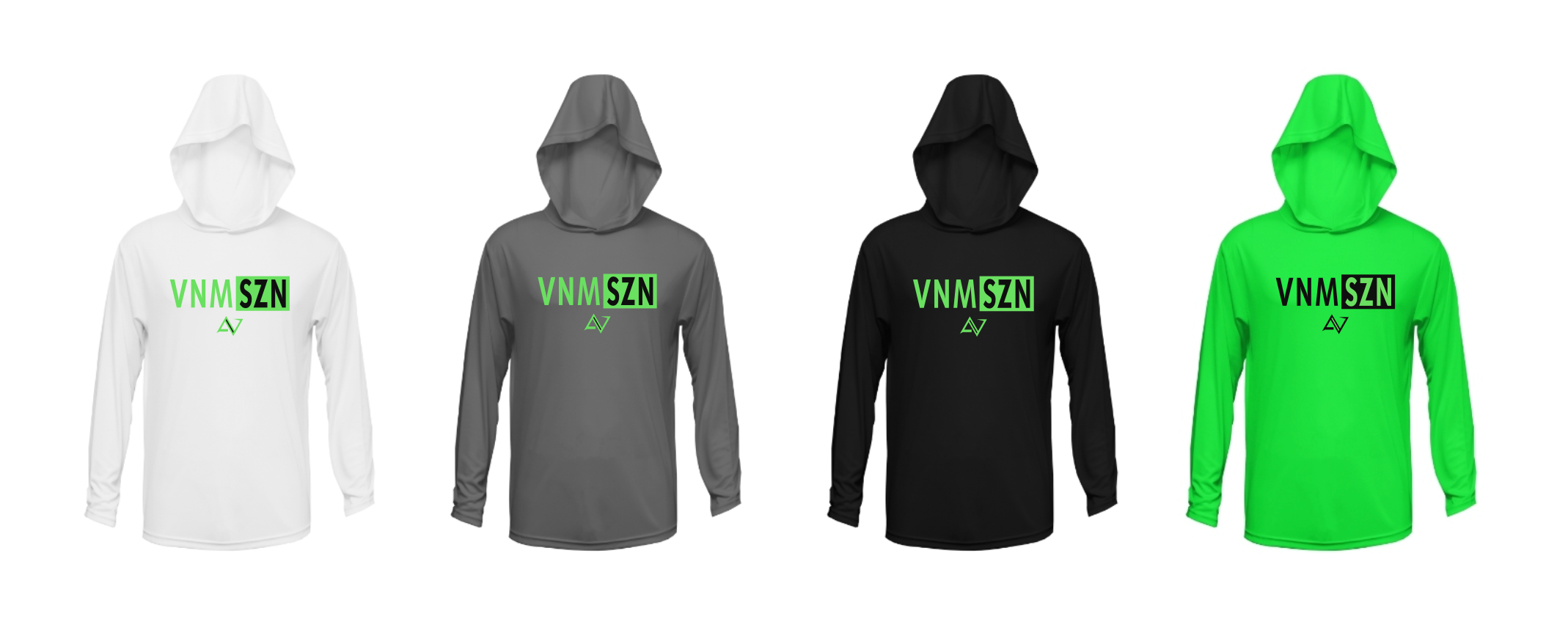 Venom VNMSZN Long Sleeve Moisture Management Hooded Tees