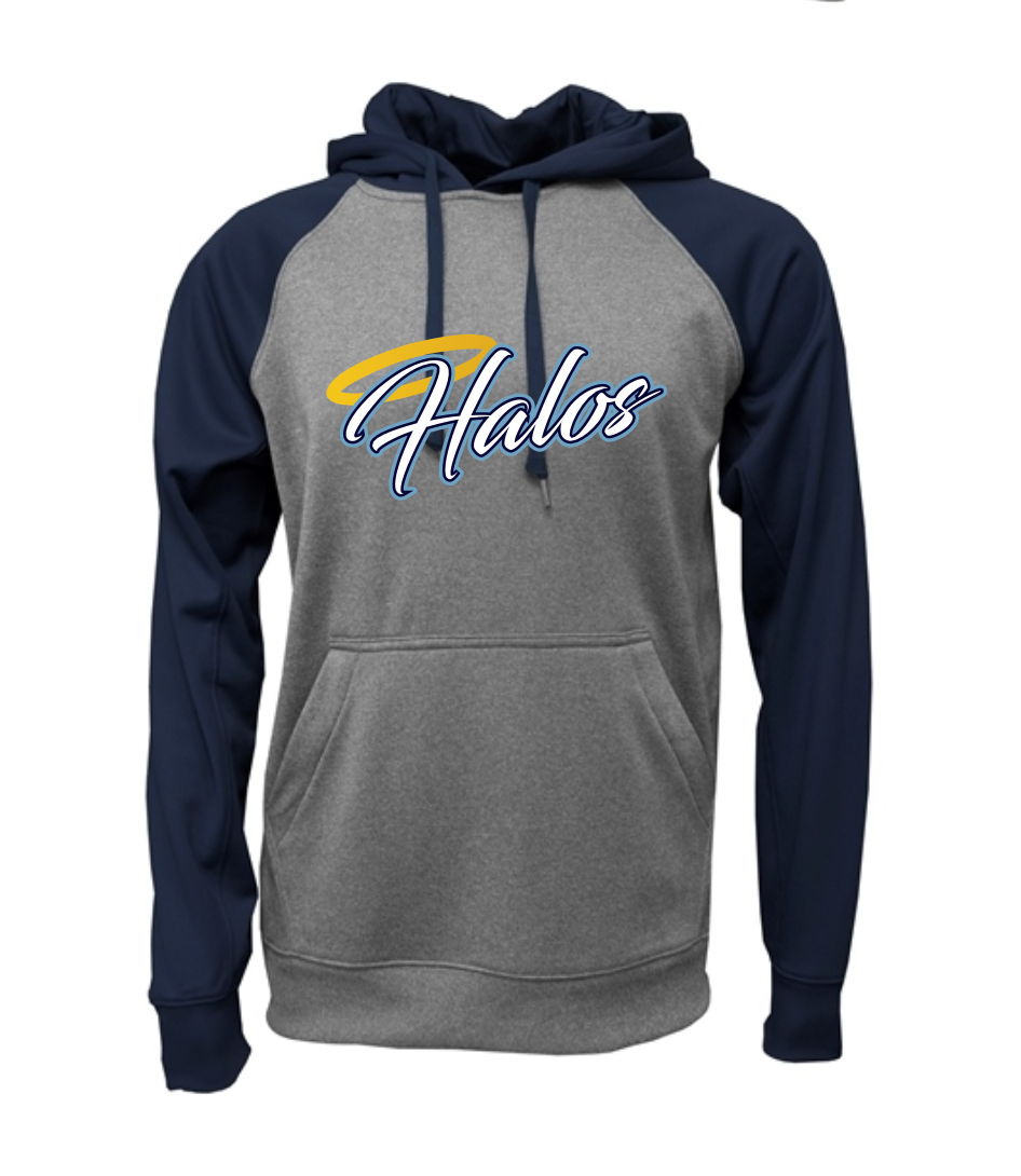 Halos Softball Colorblock Moisture Management Fleece Hoodie - LIMITED TIME ITEM