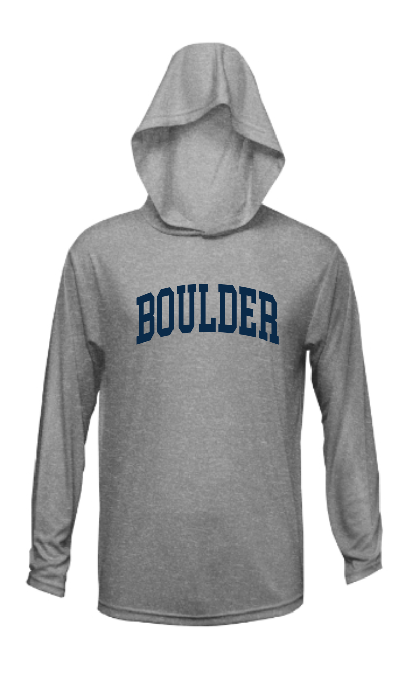 Boulder Fall Ball Sleeve Moisture Management Hooded Tee