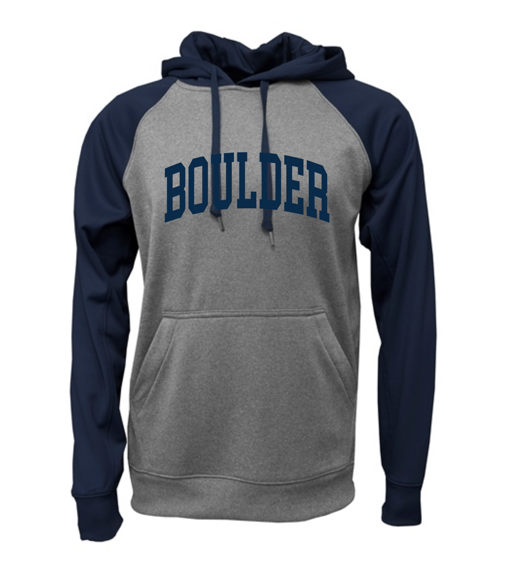Boulder Fall Ball Colorblock Moisture Management Fleece Hoodie
