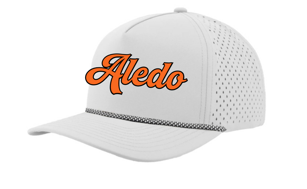 Aledo Cursive Rubber Patch Zapped Rope Cap