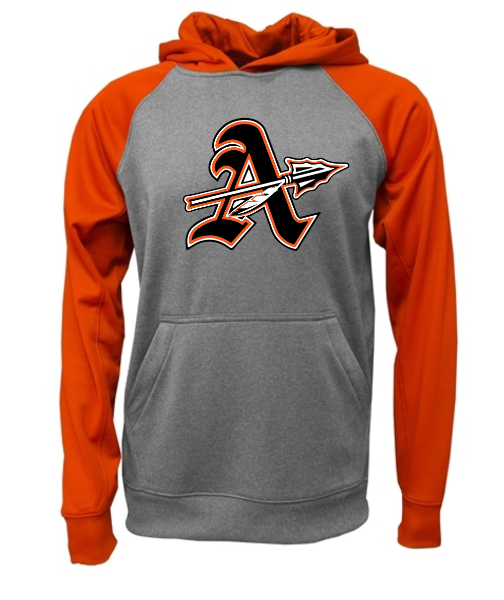 Chiefs "A" Logo Two Tone Moisture Management Hoodie