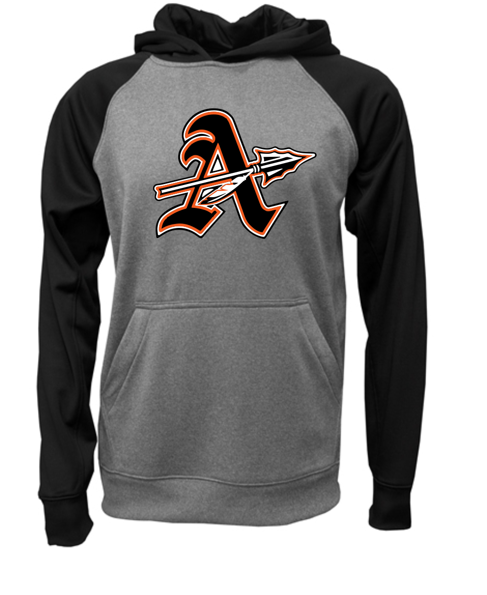 Chiefs "A" Logo Two Tone Moisture Management Hoodie