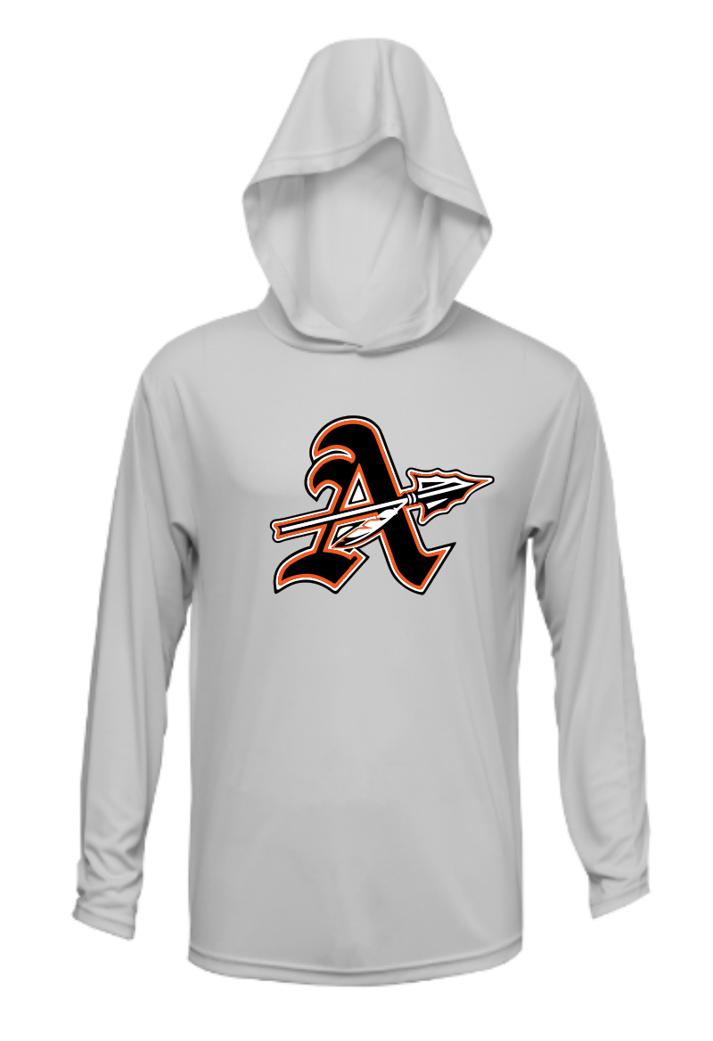 Chiefs "A" Logo Xtreme Tech Moisture Management Hooded Long Sleeve