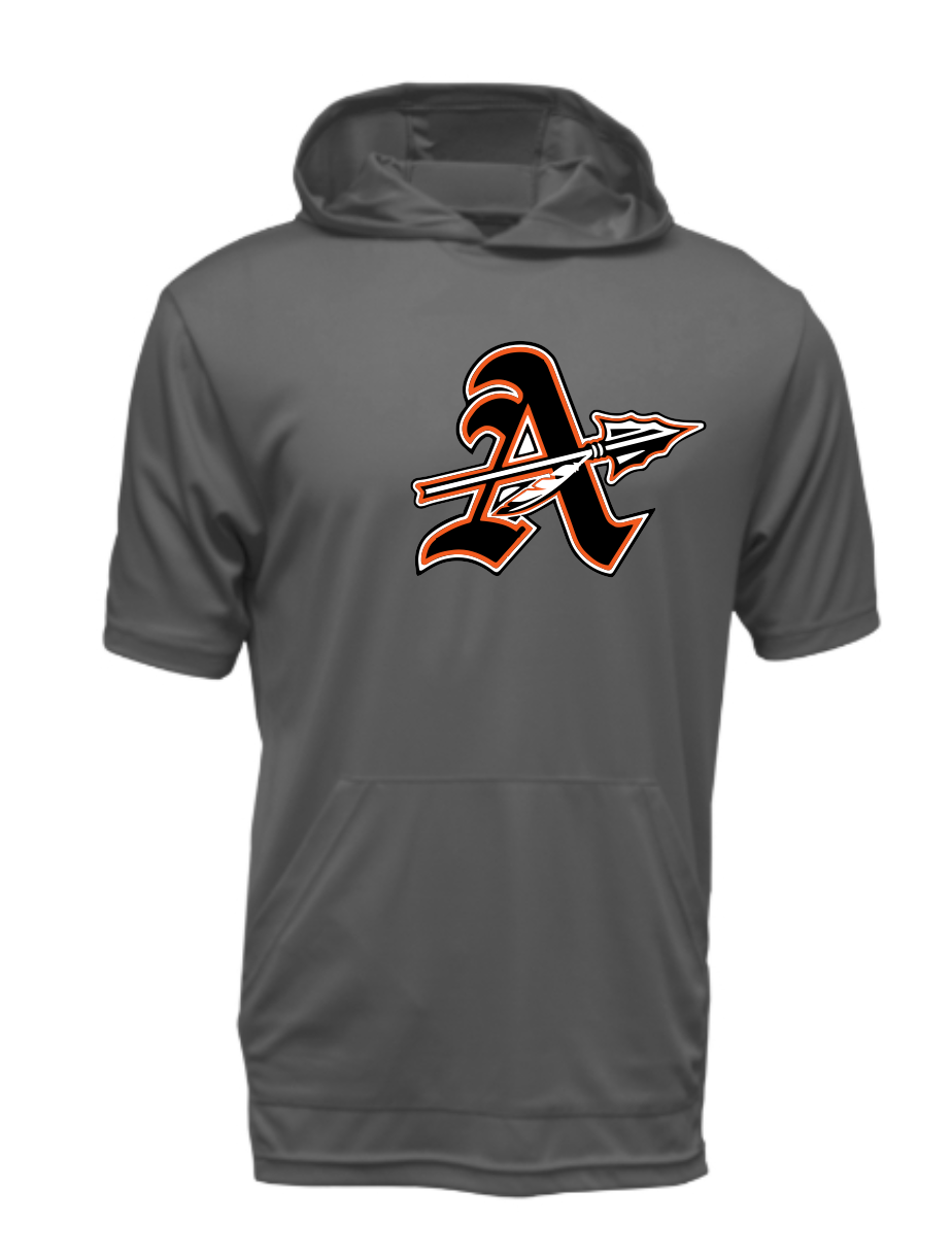 Chiefs "A" Logo Xtreme Tech Moisture Management Hooded Short Sleeve