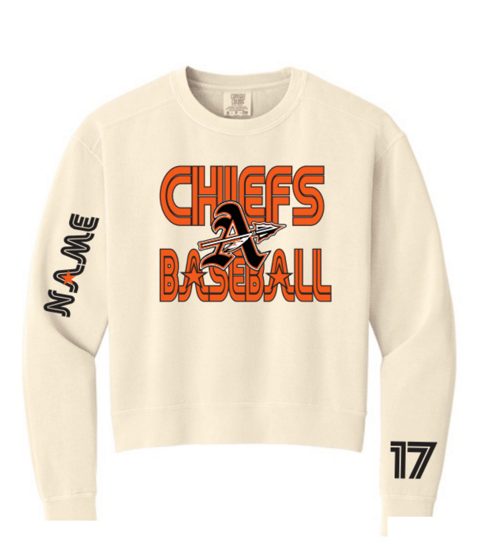 Aledo Chiefs Confort Colors Crop Sweatshirt
