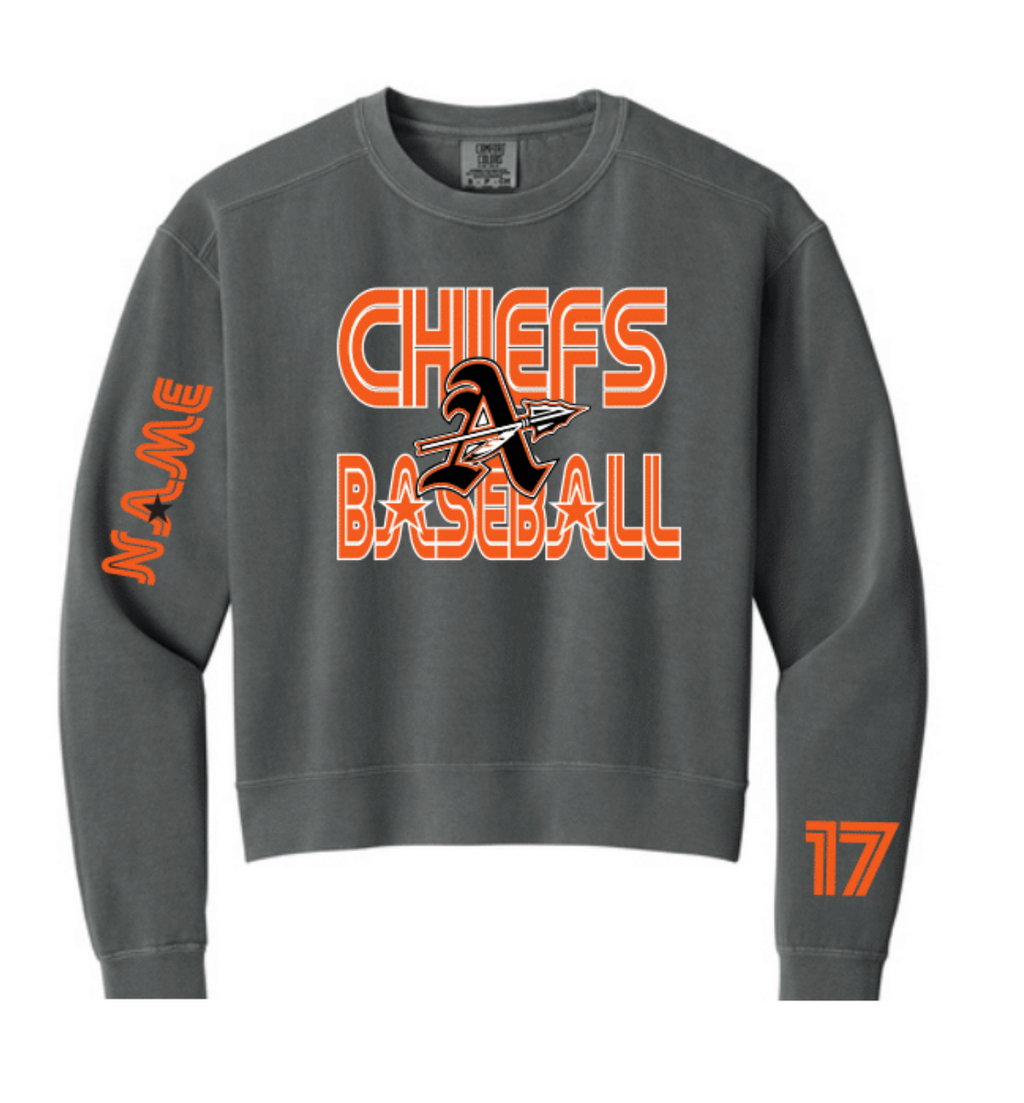 Aledo Chiefs Confort Colors Crop Sweatshirt