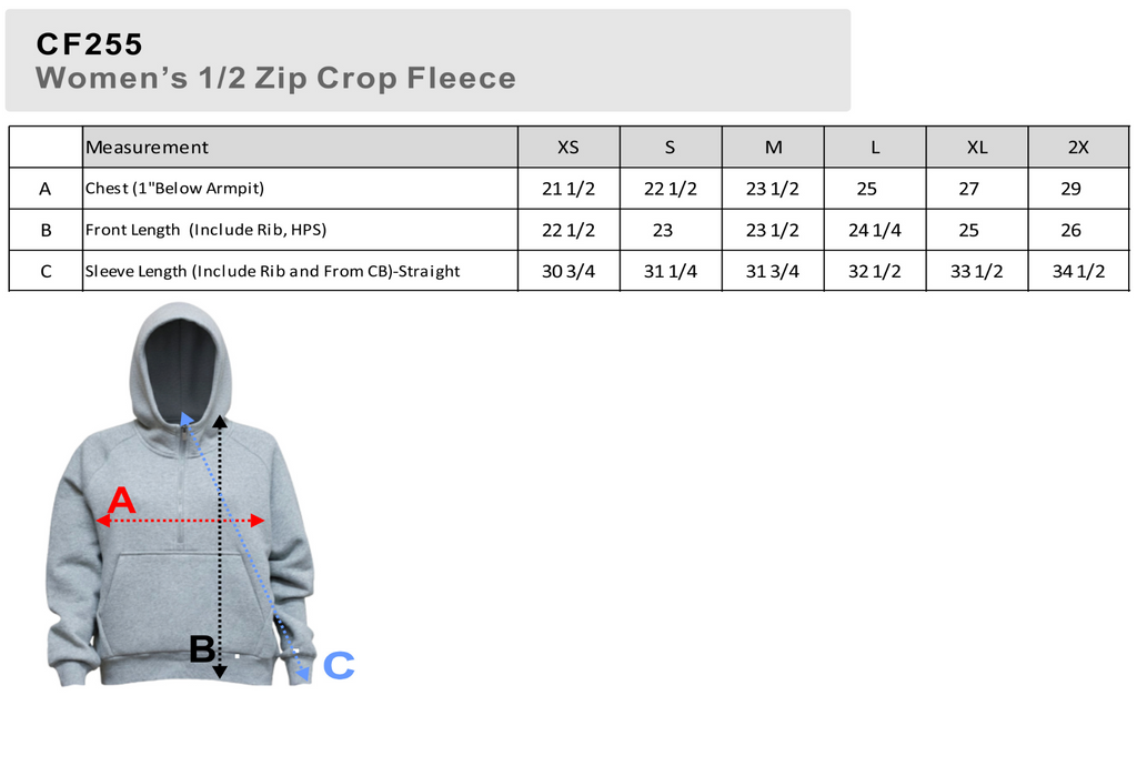 Aledo Chiefs Half Zip Ladies Hoodie