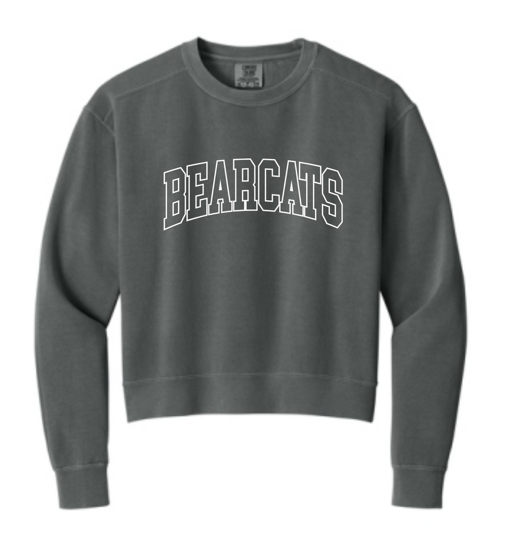 Bearcats/Coder Ladies Mid Length Crewneck Sweatshirt Comfort Colors